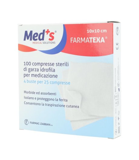 MEDS GARZA 12/8 10X10CM 100PZ