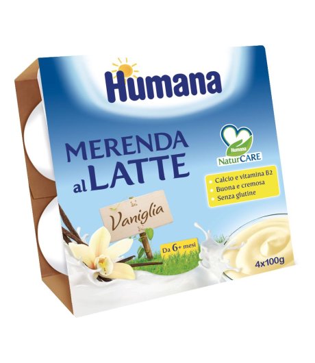 Humana Merenda Vaniglia 4x100g