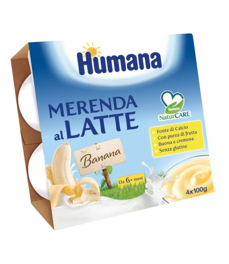 HUMANA MERENDA BANANA 4X100G