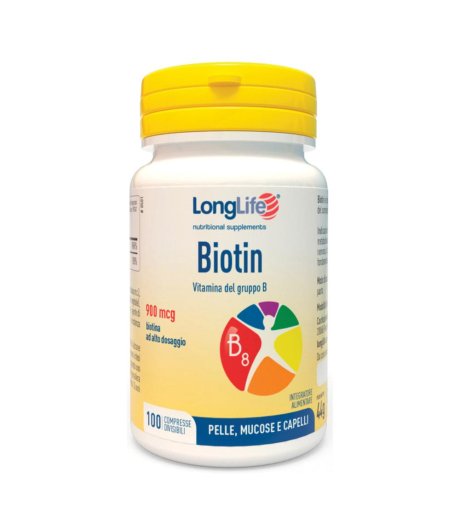 Longlife Biotin 900mcg 100cpr