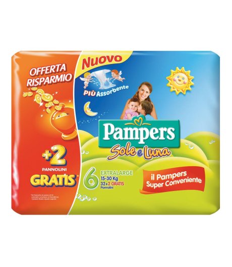 PAMPERS SOLE&LUNA XL 34PZ