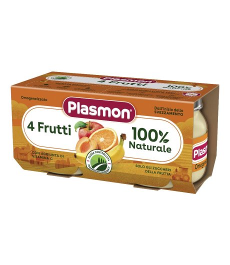 PLASMON OMOG 4 FRUTTI 2X80G