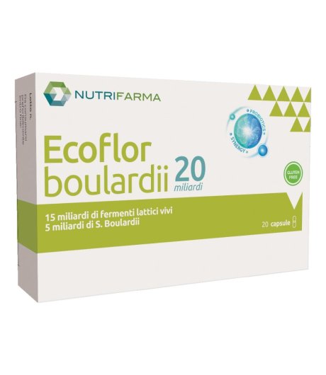 ECOFLOR BOULARDII 20MLD 20CPS