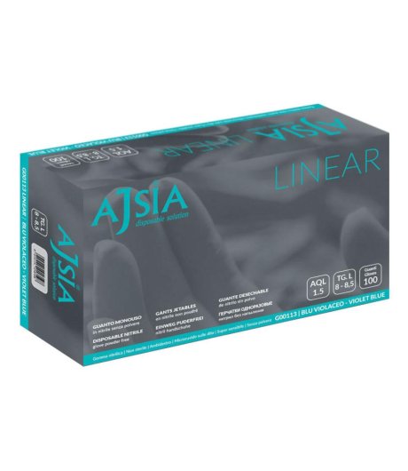 AJSIA Guanti NITRILE L 100pz