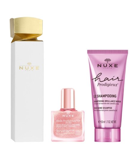 Nuxe Cracker Hair Prodigieux Shampoo 50ml + Huile Prodigieuse Or Florale 10ml Nuxe Cracker Hair Prodigieux Shampoo 50ml + Huile Prodigieuse Or Florale 10ml