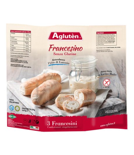 AGLUTEN FRANCESINO 3X75G