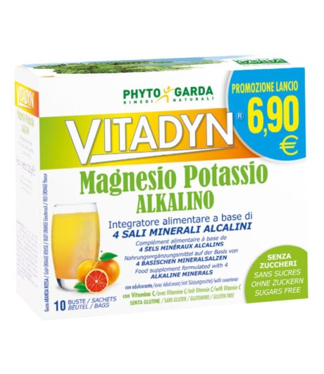 Vitadyn Mg+k Alkalino S/z 10bs