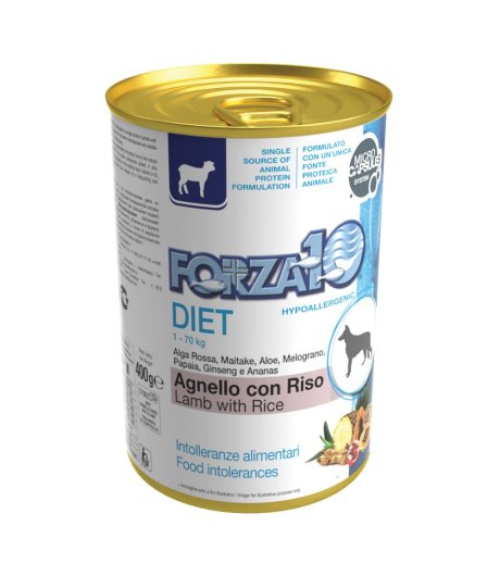 FORZA10 DIET AGNEL RISO UM CA