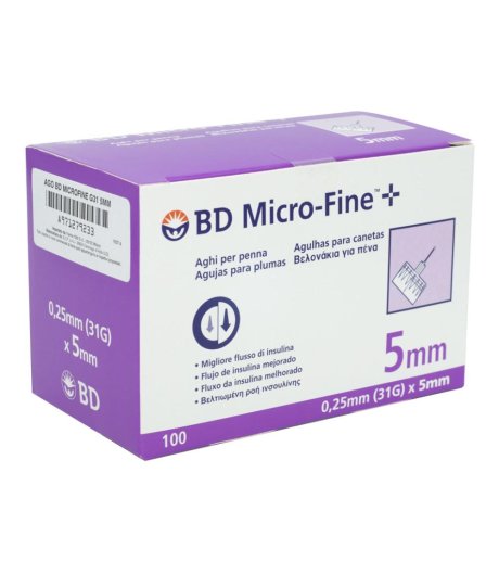 BD MICROFINE AGO G31 5MM 100PZ