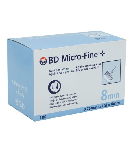 BD MICROFINE AGO G31 8MM 100PZ