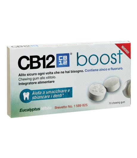 Cb12 Boost Eucal White 10chew
