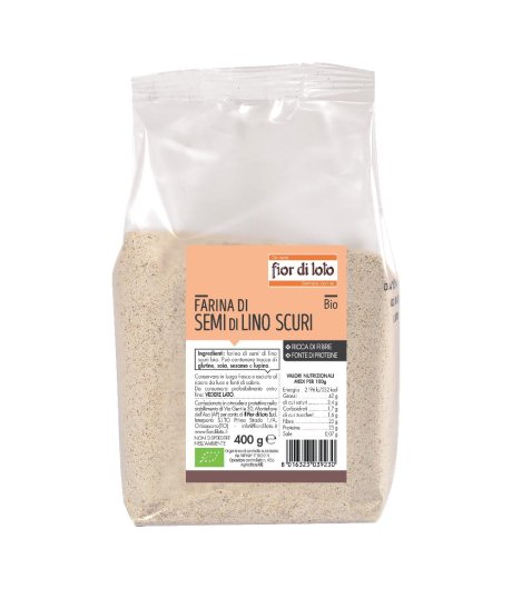 Farina Semi Lino Scuri Bio400g