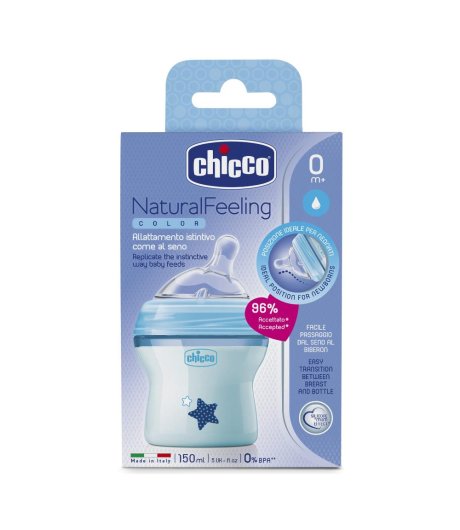 CH BIB NAT-FEEL 0M+ BOY 150ML