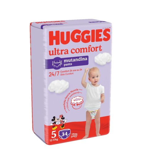 HUGGIES DIAPER PANT GR 5 34PZ