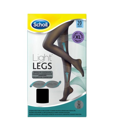 SCHOLL LIGHTLEGS20 DEN XL NERO