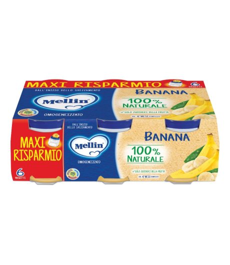 Mellin Omog Banana 6x100g