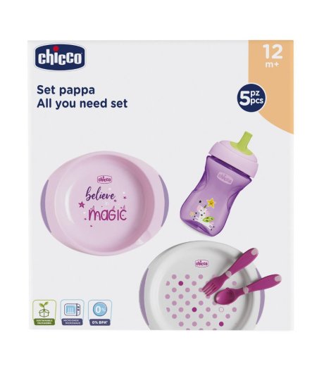 Ch Set Pappa 12m+ Rosa