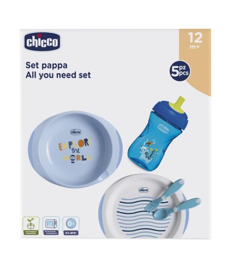 Ch Set Pappa 12m+ Azzurro