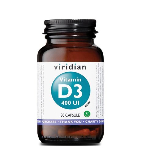 Viridian Vitamin D3 400iu 30cp