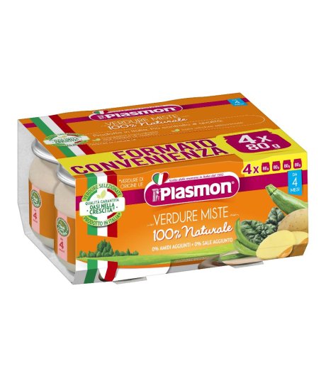 PLASMON VERDURE MISTE 4X80G