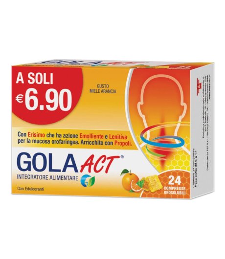 GOLA ACT MIELE ARANCIA 24CPR