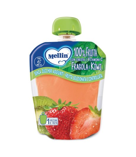 Mellin Pouch Fragola Kiwi 90g