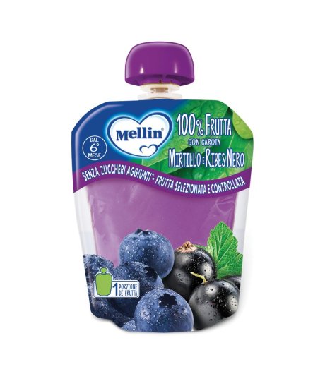 Mellin Pouch Mirtillo/ribes90g