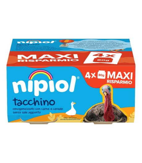 NIPIOL OMOG TACCHINO 4X80G