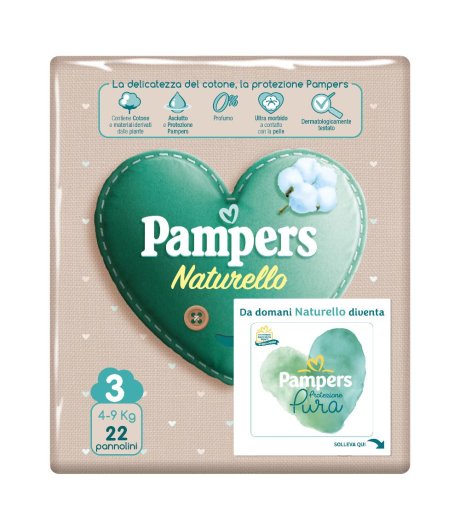 PAMPERS NATUR MIDI CP 22PZ