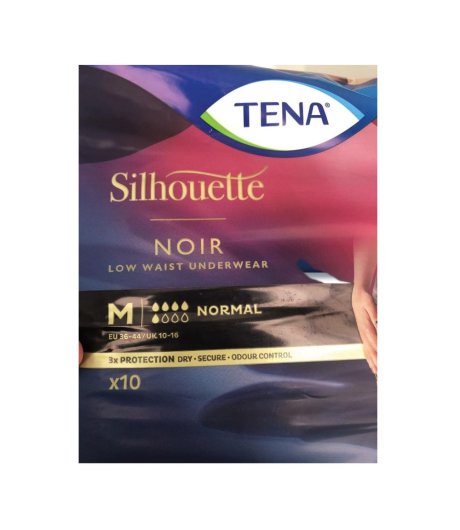 Tena Silhouette Noir M 10pz