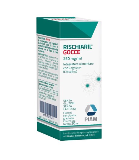 RISCHIARIL GOCCE 30ML - INTEGRATORE PER ATTENZIONE MEMORIA E AFFATICAMENTO PSICOFISICO