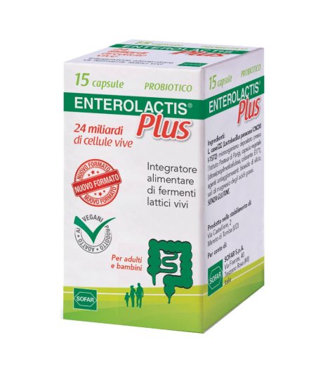 Enterolactis Plus Fermenti Lattici 15 caspule