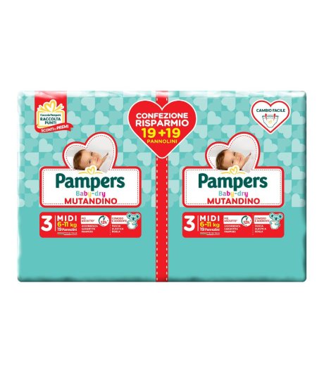 PAMPERS BD MUT MIDI 38PZ 0125