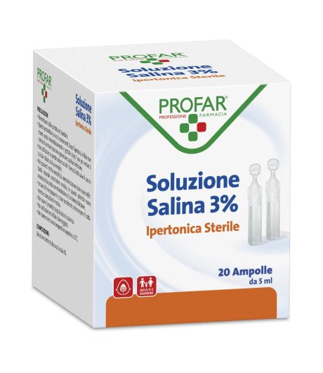 PROFAR SOLUZ IPERT 3% 5ML 20PZ