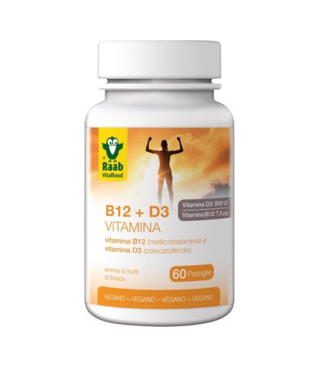 RAAB VITAMINA B12+D3 60G