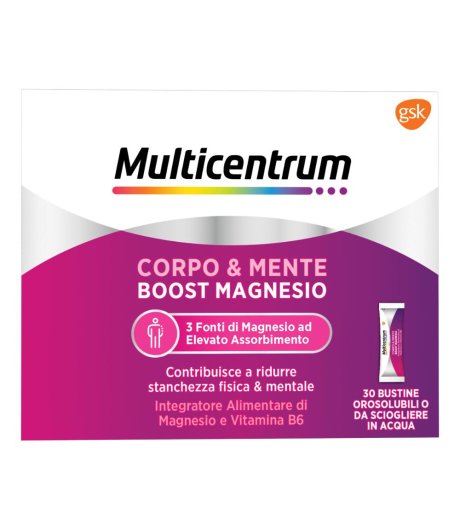 Multicentrum Boost Magnesio Corpo & Mente 30 bustine