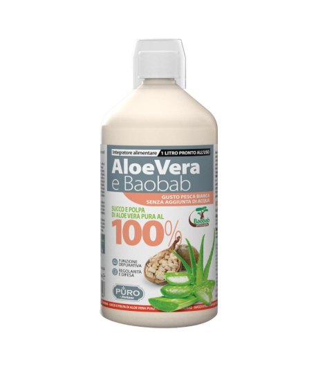 PURO AloeVera100%+Baobab Pesca