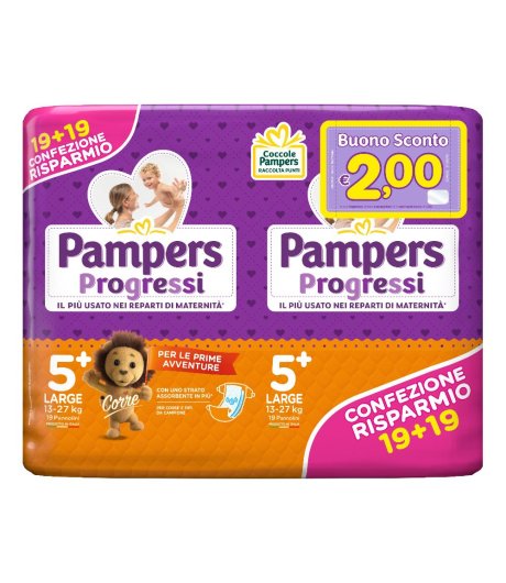 PAMPERS PROGRESSI LARG 38PZ 0245