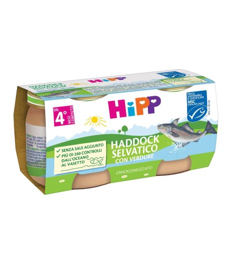 HIPP OMOG HADDOCK VERD 2X80G