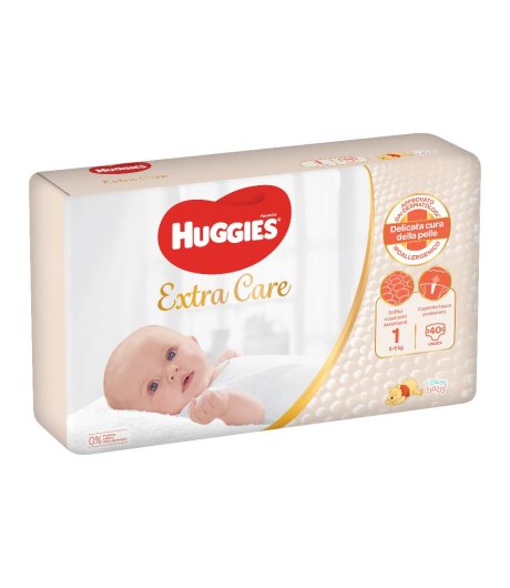 HUGGIES EXTRA CARE GR 1 40PZ