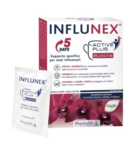 INFLUNEX ACTIVE PLUS 10BUST