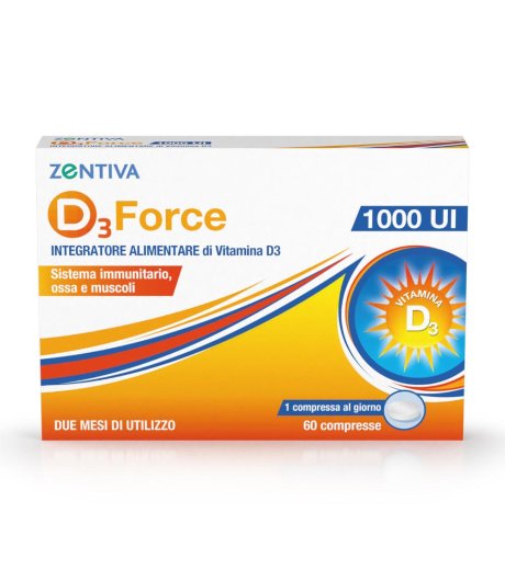 D3 Force Zentiva 1000ui 60cpr