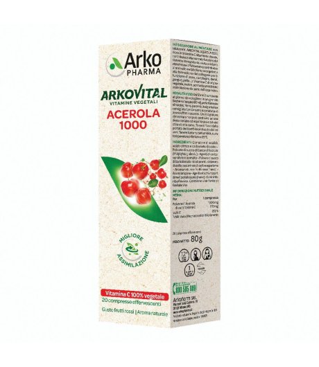 ARKOVITAL ACEROLA 1000 20CPR