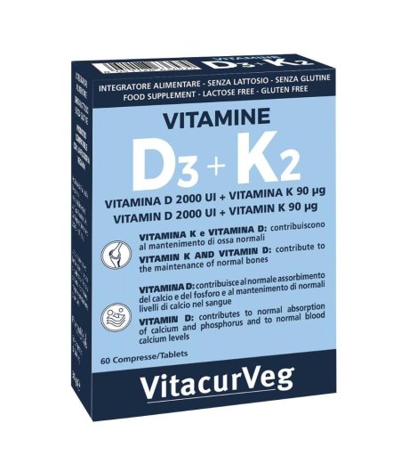 Vitamine D3+k2 60cpr