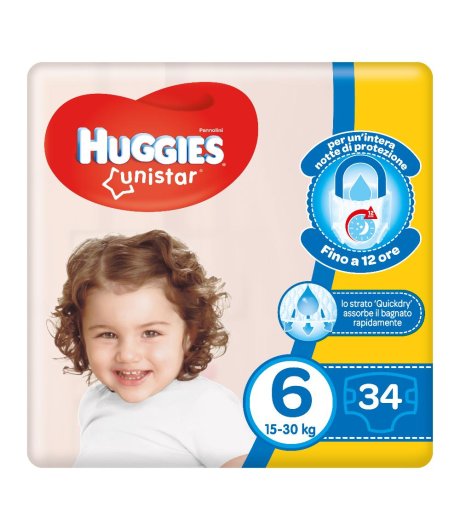 HUGGIES UNISTAR GRANDE 6 34PZ