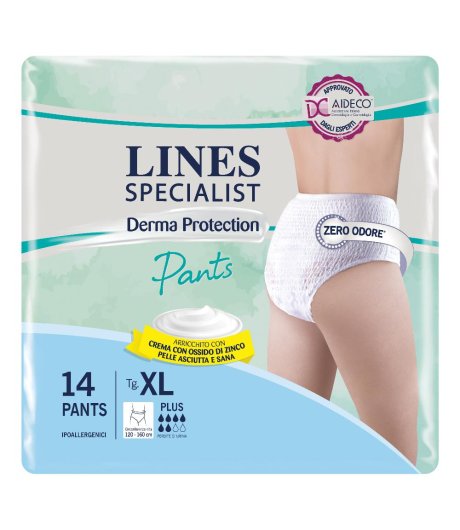 LINES SPECIALIST DERMA PROTECTION 14 MUTANDINE PANTS MISURA XL