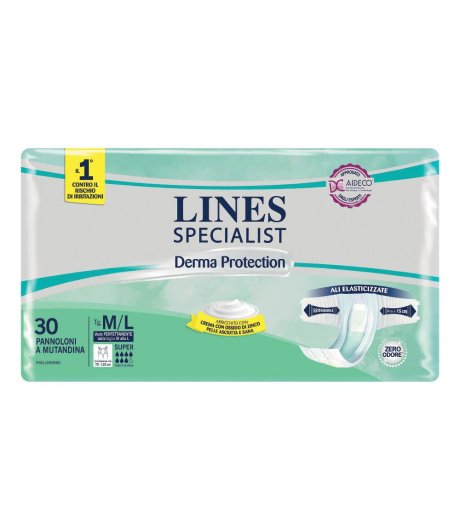 Lines Sp Derm Sup Pan M/l 30pz