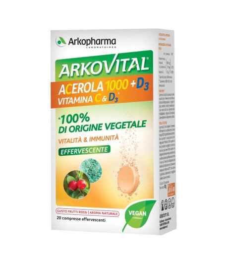 ARKOVITAL ACEROLA 1000+D3 VIT