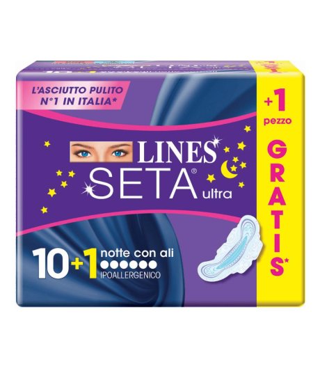 LINES SETA ULTRA NOTTE 10+1PZ