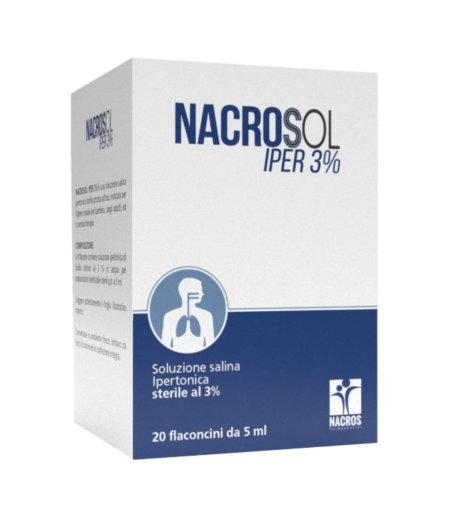 Nacrosol Iper 3% 20f Fisiol5ml